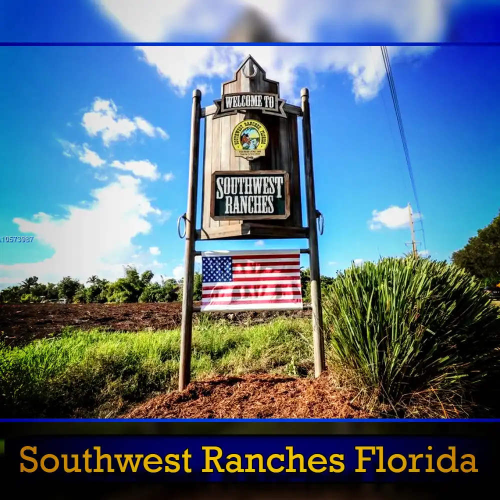 A wooden sign reading 