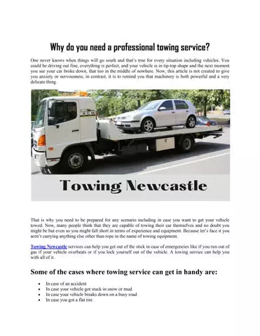 Why Do You Need Towing?